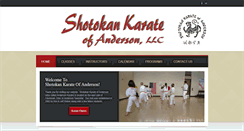 Desktop Screenshot of andersonkarate.com